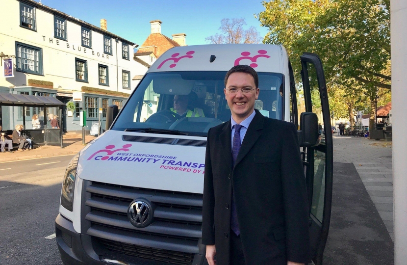 Robert Courts MP visiting West Oxfordshire Community Transport