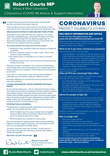 COVID-19 Info Sheet